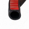 Seal Rubber D-Shape Door Seal, Fits Gap 0.3-0.44 inch (7-12mm),