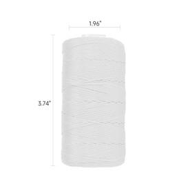 White Mason Line String 600 Feet #18 Braided Nylon Twine String for Masonry Jobs,General Construction Layout,Gardening and DIY Projects,Masonry Tools Construction String for A String line Level