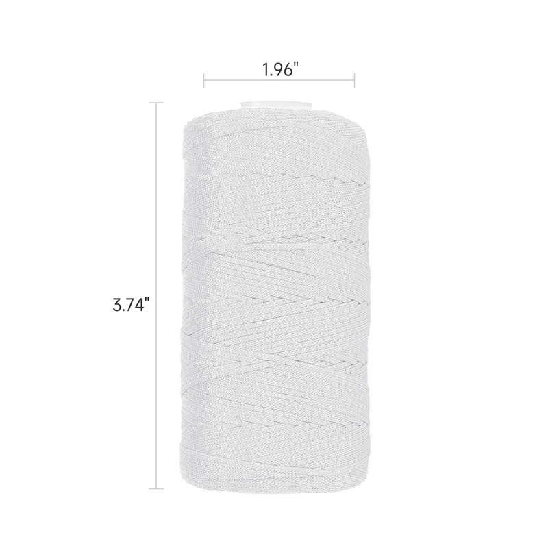 White Mason Line String 600 Feet #18 Braided Nylon Twine