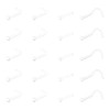 Briana Williams Clear Nose Stud Nose Piercing Retainers 20G 18G