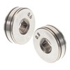 DOITOOL 6pcs Welder Wire Roller Knurled Groove Drive Accessory for