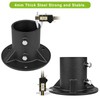 Insaga 3" Base Flange, Chain Link Fence Pole Floor Flange,