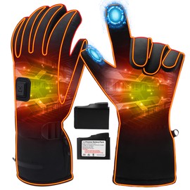 Magnolia Heated Gloves Men Women,Rechargeable Heated Gloves Electric Battery Heated Gloves Winter Gloves for camping Hunting Skiing Arthritis Frostbite Winter outdoor Sports