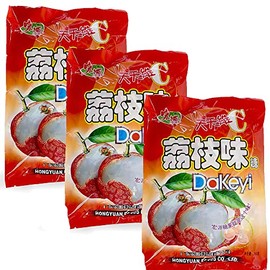 Hong Yuan Classic Hard Candy 12.3oz/350g (lychee, 3 pack)