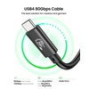 Fitee Thunderbolt 5 Cable Compatible, 80Gbps(6Gb/s) USB4 Cable, 120Gbps Video