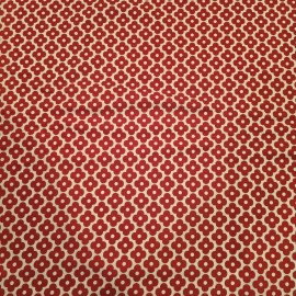 Robert Kaufman New  Robert Kaufman Fabric Red Flowers On White Bkgrd Mult. Yds. Available