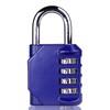 Newhouse Hardware Steel Waterproof 4-Digit Combination Lock Blue NHH-NUMLK-BLU, Combination