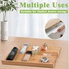 Graceware Bamboo Spice Drawer Organizer for Insert Shallow Drawer, 8