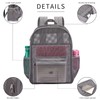 USPECLARE Heavy Duty Semi-Transparent Mesh Backpack，See Through College Student Backpack