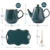 DUJUST 14 pcs Tea Set of 6 with Tray &