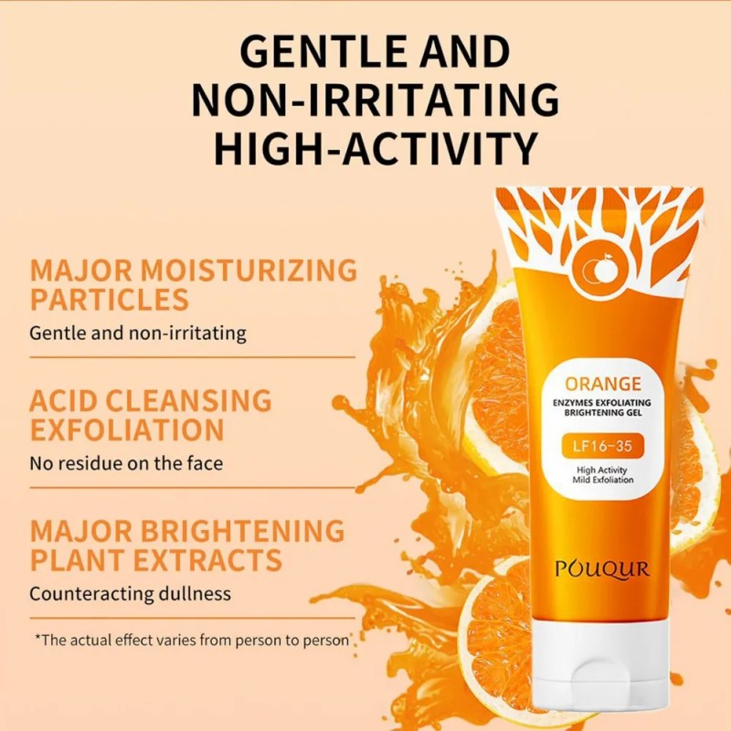 Orange Exfoliating Gel For Face And Body