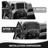 RAZPOY for Silverado Navigation Panel Cover, Center Console Dashboard GPS