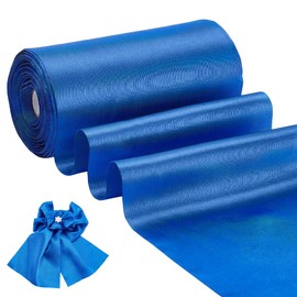 PH PandaHall 30m 15cm Wide Blue Satin Ribbon Outdoor Ribbon Blue Fabric Ribbon for Easter Outdoor Decoration, Wedding Party, Gift Wrapping, Bouquet, Floral Crafts, Clothing, Sewing