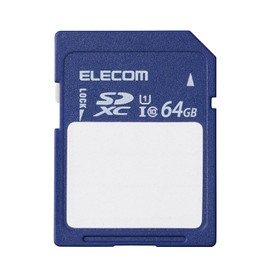 Elecom UHS-I MF-FS064GU11C SDXC Card, 64 GB Writing Storage Contents with Case