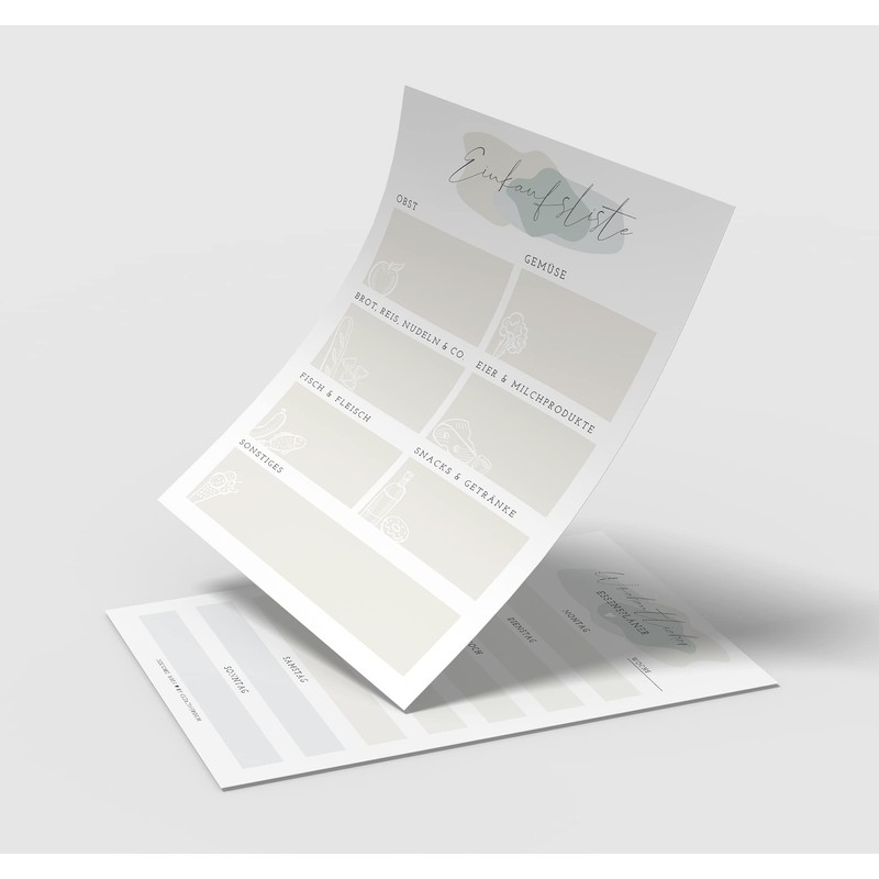 A5 Meal Planner and Shopping List I Menu Planner Notepad