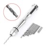 Hand Drill, Silver Color 0.3mm-3.6mm Grip Range Chuck Manual Twist