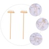 Kisangel 3sets Tabletop Zen Garden Rake Mini Size Bamboo Craft