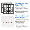 Replacement Brush Roll Hepa Foam Filters Compatible with Shark NV800,