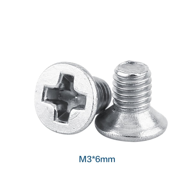 M3 Flat Head Countersunk Screw Fixing Full Thread Stainless Steel