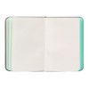Antartik A7 Smooth Grey and Turquoise Hardback Notebook with Elastic