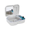 Denture Retainer Case Box with Brush and Mirror