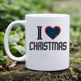 Keepsake Present Mug for City Christmas Florida State - I Love Christmas FL Souvenirs Mug Ceramic 11oz White