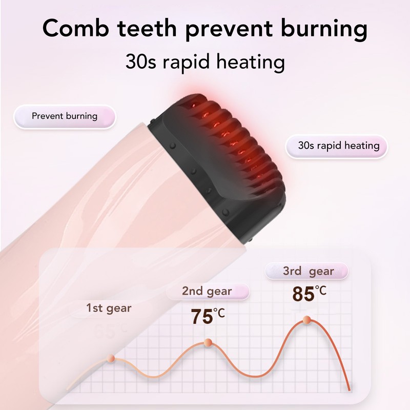 360 Degrees Push Heated Eyelash Curler Long Lasting 3 Temperature