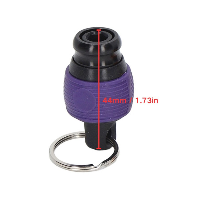 6Pcs 1/4 Inch Hex Shank Magnetic Screwdriver Bit Holder Keychain