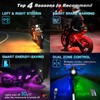 LD DARKEAGLE 16PCS Motorcycle LED Light Kit with Handlebar Switch