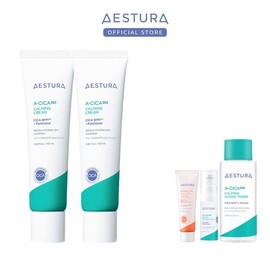 Aestura [Exclusive] Aestra Aseeka365 Moisture Calming Cream 60ml x2, single option / 에스트라 [단독] 에스트라 에이시카365 수분 진정 크림 60ml x2, 단일옵션