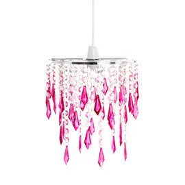 Innoteck Cherry Ceiling Chandelier Acrylic Light Shade, Pink & Light Pink