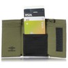 Umbro Men's Women's Trifold Wallet with Neck Strap, Lightweight Nylon,