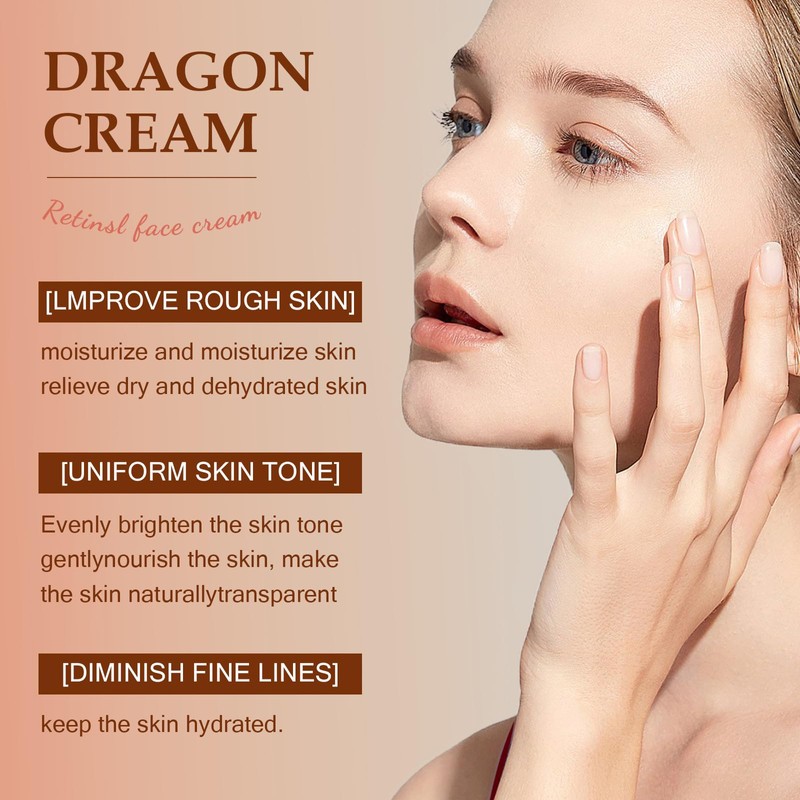 Hppsctink 2PCS Drachenblut-Crem,Straffende Gesichtscreme, Aufhellende Drachenblut-Creme, Feuchtigkeitsspendend & aufhellend, Straffende