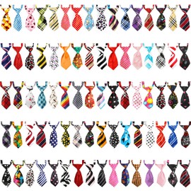 Segarty Dog Ties, 80 Pieces Dog Ties for Small Dogs Adjustable Dog Neck Ties Pet Collar Small Ties for Dog Cat Neckties, Medium Large Puppy Grooming Accessories Birthday Holiday Wedding Party