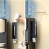 JEEZAO Cup Dispenser Wall Mounted,Water Cup Holder Dustproof Plastic for