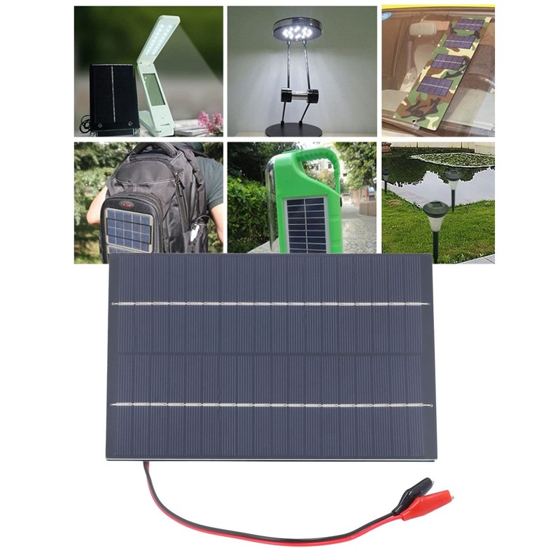 Nimomo Solar Panel 4.2W 18V Monocrystalline Silicon for Home Lighting,