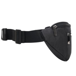 AirZYX Bumbags and Fanny Packs for Hiking Sport Waist Bag Outdoor Sport for Women Men Waterproof (Black)