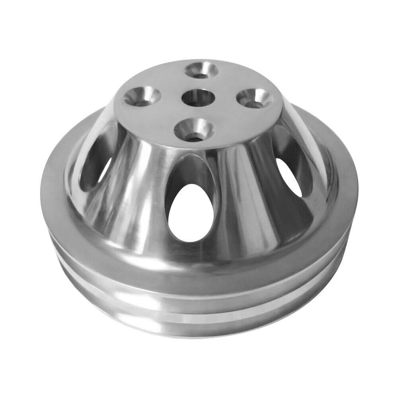 Tiny Force Chrome Polished Aluminum 2 Groove Upper Water Pump