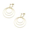 Jewelry Shop M e0073 Women's 3 Row Ring, Hoop Gradient,