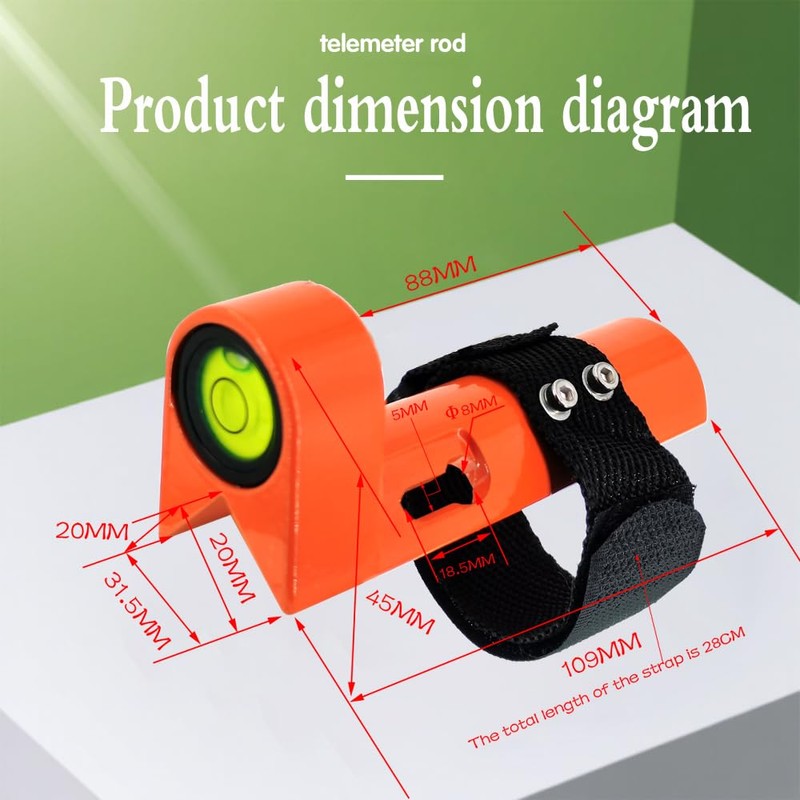 Portable measuring instrument, special horizontal bubble for tower ruler, handheld