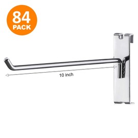 Polmart 10" Heavy Duty Gridwall Panel Hooks - Pack of 84 (10-inch)