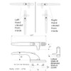 Securistyle Virage CB09WHR Cockspur Window Handle (White) - Right, 9mm