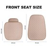 VarCozy Linen Car Seat Covers, 2PCS Breathable Front Pair Seat