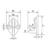 水本 Stainless Steel Wall Hooks IP 32 mm × 42