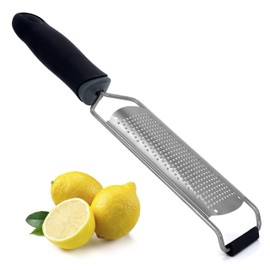 Granny's Kitchen Zester Rod Grater Fine Stainless Steel Lemon Grater Parmesan Grater Kitchen Grater Household Grater for Nutmeg, Parmesan, Lemon