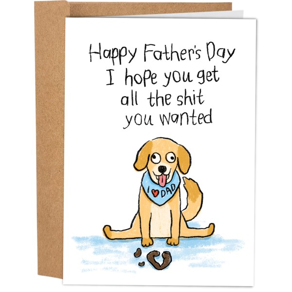 Sleazy Greetings Funny Happy Father's Day Card for Dad from