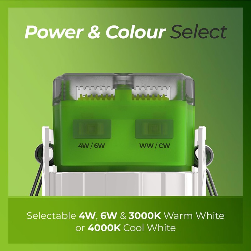 Luceco FType Adjustable Mk2 Power Change and Colour Change Temperature
