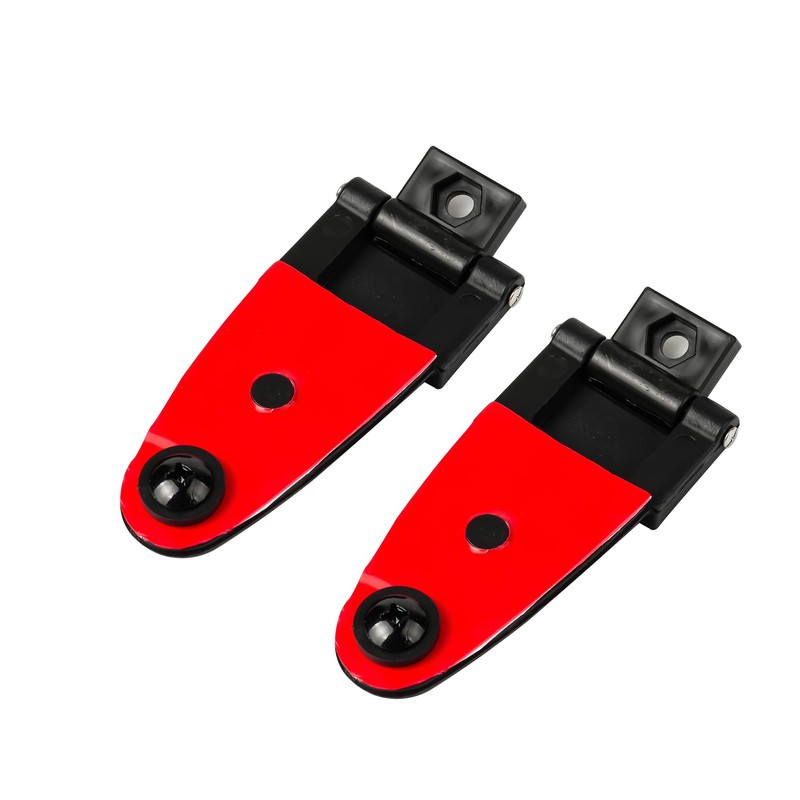 2 All Glass Rear Door Hinges with Hardware #103528-100XL/100LE for