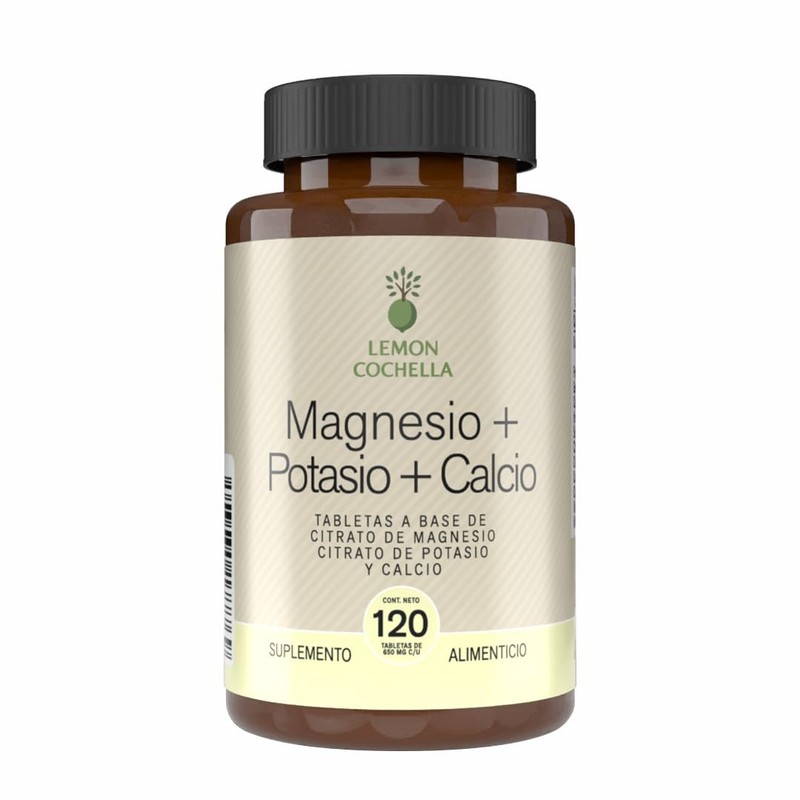 Citrato de Magnesio Potasio y Calcio - Suplemento alimenticio con