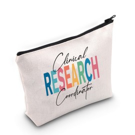 POFULL Research Nurse Gift Clinical Research Coordinator Cosmetic Bag Clinical Research Associate Gift (Clinical Research Coordinator Cosmetic Bag)